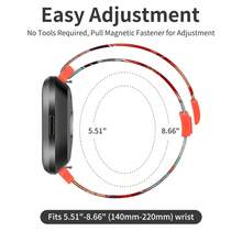 أربطة مطاطية متوافقة مع أربطة Fitbit Versa 2/أربطة Fitbit Versa 2 للسيدات/أربطة Fitbit Versa، مع إبزيم مغناطيسي، أربطة ساعة ذكية من نايلون ناعم ل- Fitbit Versa 2/Versa/Versa Lite/SE - ل- Versa 2 - مشاهدة 6