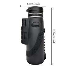1pc High-Definition Monocular Remote Zoom Bak4 Prism, Outdoor Telescope For Camping And Hunting (Accessories: Phone Holder, Tripod, Cloth Bag, Portable Rope)
