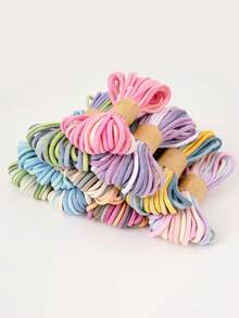 Macrame Cord 3mm X 10 M, Variegated Color Twisted Rope, Rope, Macrame Yarn For Wall Hangings, Plant Hangers, Crafts, DIY Decorating Projects - Multicolor - View 2