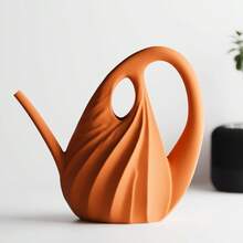ORIZZONTE Regadera decorativa con diseño escultural: elegancia y funcionalidad en un solo objeto. 100 % fabricado en Italia. Envíos desde Italia. - Naranja - Ver 3