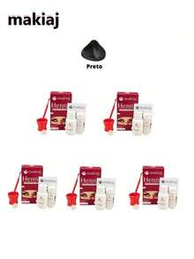 Kit 5 Hennas Sobrancelha Makiaj