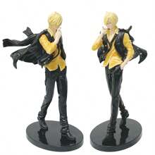 ONE PIECE 1 pièce de figurine ONE PIECE Anime Sanji en cape de 22 cm/8,66 pouces, figurine d'action Nika GEAR5, figurine PVC pour décoration de pièce, collection pour adulte, modèle de poupée, jouets, cadeaux de Noël et Halloween