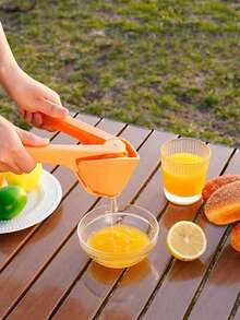 1pc Manual Lemon Juicer, Foldable Portable Orange Squeezer, Juice Extractor, Hand Press Pressing Device - Multicolor - View 9