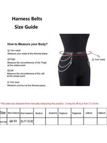 Sexy Women's Leather Spaghetti Strap Gothic Suspender Garter Thigh Leg Band Fetish Belt, Party Costume Accessories