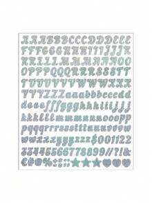 2 miếng dán chữ và số lấp lánh 0.5 inch, màu vàng và bạc, dùng để trang trí lọ, bóng bay, chữ cái trang trí. - Nhiều màu - Xem 15