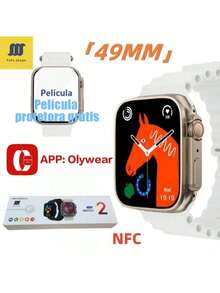 2025 New PRO 10 Ultra Smart Watch 2.19 HD Screen Health Monitoring NFC Function - Black - View 11