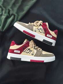 2025 New Spring/Summer Versatile Student Flat Board Shoes Men Casual Sports Sneakers (Shoelaces Random Style)