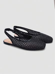 Nuevos zapatos planos de mujer, con diseño elegante y cómodo, transpirables, de rafia. Lindos y adecuados para uso diario, vacaciones y verano