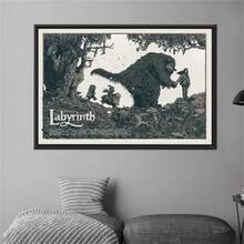 1 PC Labyrinth 1986 Movie Poster, Vintage Movie Poster Art, Popular Movie Canvas Print Pictures For Home Or Office Frameless Modern Decorative Wall Art Gifts Birthday Graduation - Multicolor - View 13