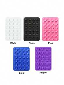 Double-Sided Suction Cup Phone Holder, Silicone Non-Slip Washable Phone Bracket Sticker