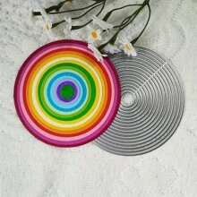 Round Metal Cutting Dies, DIY Scrapbooking Album And Embossing Stencil, Greeting Card Making Tool, Card Paper Cutting Crafts ,Gift Card Making Template Die Cuts