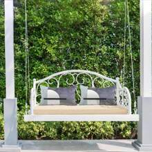 Aoodor 46.5'' X 17.7'' X 3'' Patio Bench Cushion, Olefin Fabric Slipcover Sponge Foam, Outdoor Use