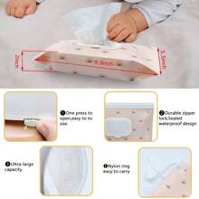 1 pezzo/4 pezzi Distributore di salviette, scatola portatile per salviette, portasalviette ricaricabile, mantiene fresche le salviette, borsa riutilizzabile per salviette umide per uso esterno, campeggio, escursionismo