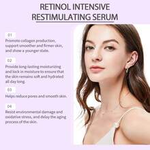 2 piezas de Esencia de Retinol, Suero Facial, Cuidado de la Piel, con Centella, Minimiza los Poros, Suero Anti-Envejecimiento, Reafirma y Nutre la Piel, Brillo Radiante - Blanco*2 piezas - Ver 6