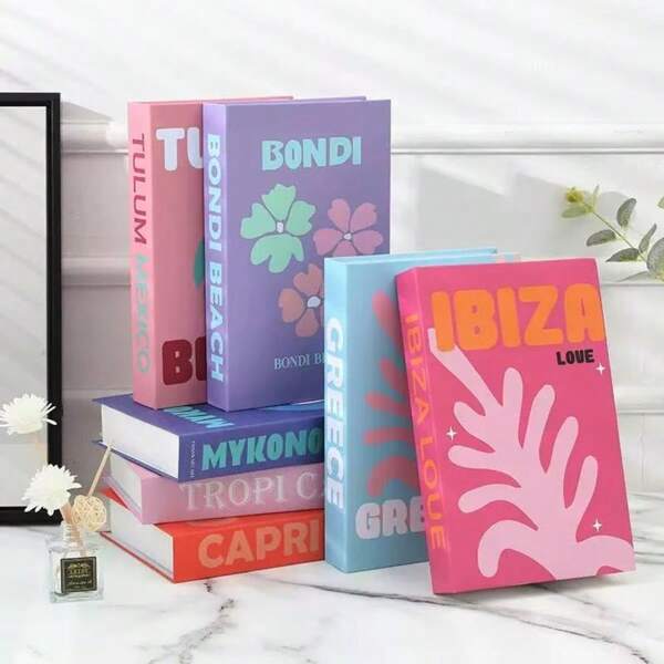 5 Modern Minimalist Fake Books Simulation Books Props Books Living Room Soft Decoration Model Room Decoration Books Self Adhesive