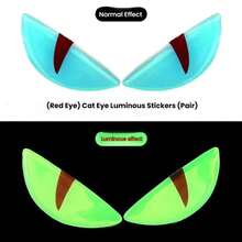 适用于汽车和摩托车的反光魔鬼眼贴纸，提高夜间可见度、耐用性和时尚性