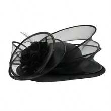 1 件套女士茶会头饰帽子优雅头带德比帽带发夹适用于婚礼新娘派对、发饰、小帽子、迷你头饰、迷你帽、学校用品 - 彩色 - 查看 7