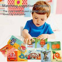 1 pièce Livre d'activités en tissu pour bébé, livre en tissu anglais avec papier froissé, jouet éducatif pour le développement des tout-petits de 1 à 3 ans