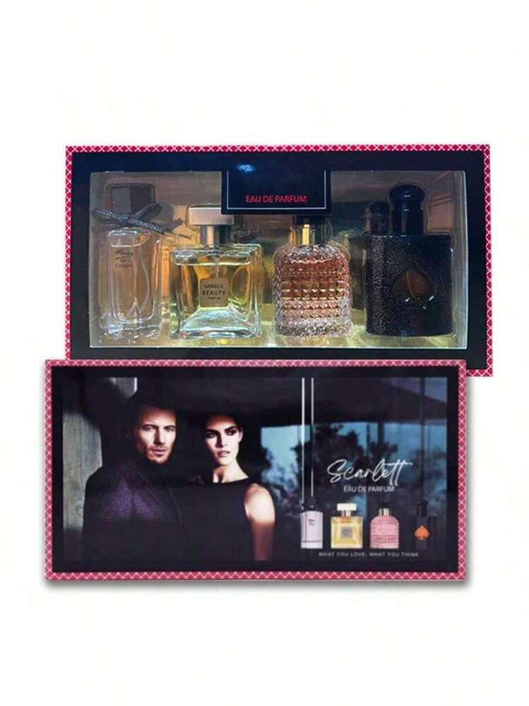 4pcs Women'S Perfume Gift Set - Elegant Floral & Fruity Scents With Ribbon Wrapped Box, Long-Lasting Fragrance For Her, Perfect For Birthdays, Anniversaries, And Special Occasions, Gift For Her | Elegant Presentation | Aluminum Free Product,Perfume Gift Set , Best And Funniest Gift For Friends On Valentine's Day, Mother's Day, Father's Day Birthday - 花香型 - 查看 5