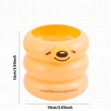 1pc Multifunctional Pen Holder, 3 Expression Options, Circular Pen Cup, Large Capacity, Desktop Storage, Large Capacity Desktop Stationery Organizer Pen Stand, Storage Bucket, Suitable For Office, School Supplies, Stationery Organization, Teachers, Home, Back To School/Graduation/Birthday Gift