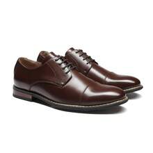 Men's Classic Business Style Modern Oxfords Father's Day Gifts - Cà phê nâu - Xem 10
