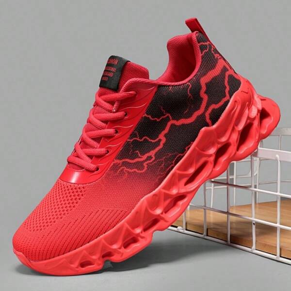 Men's Summer Fashion Breathable Running Casual Shoes, Lightweight Chunky Mesh Walking Sneakers