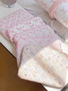 1 件粉色花卉图案平板电脑包 11 英寸电脑包，彩色可爱保护套小包文件袋笔记本电脑内胆包电脑手提包 11 英寸便携式桌包适用于 Mac Book ASUS 平板电脑手提包保护套 9-11 英寸兼容 iPad Air 4 Pro 11 Mini 5 iPad 保护套兼容三星防震袋包返校学校用品包适用于学校工作笔记本电脑包女士 Mac Book 保护套