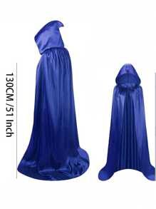 1 Stück Polyester Karnevalsthema Umhang - Unisex bodenlanger Kapuzenumhang, geeignet für Halloween, Weihnachten, Ostern, Thanksgiving, Geburtstagspartys - Cosplay und Party Kostümzubehör, ohne Federn, nicht elektrisch