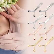 1 Piece Women's U-Shaped Steel Ball Clip - Invisible Belly Clip, Used For Adjusting Jeans And Pants, Stable Metal Buckle, Multi Occasion Use (Casual, Wedding, Party), Belly Strap, Casual Accessories, Wedding Accessories, Smooth Metal Appearance, Durable Fabric Clip, Simple Design, Sturdy Structure, Matching Accessories