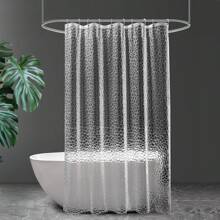 Shower Curtain,3D Water Cube PEVA Plastic Shower Curtain With Grommet Holes And Accessories,Heavy Duty Clear Waterproof Shower Curtain Liner For Bathroom Decor-180 X 180 Cm Summer Bathroom Accessories Back To School