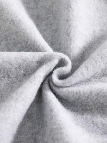 Tween Girl Bow Decor Round Neck Sweatshirt And Sweatpants Set - Light Grey - View 8