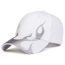 1pc Men's Wheat Ear Embroidered Baseball Cap, Street Fashion Adjustable Sun Protection Casual Hat, Suitable For Spring/Autumn Travel, Beach, Party - Multicolor - View 5