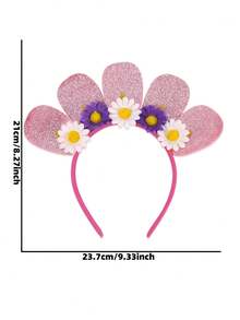 1 件/新款夏威夷派对装饰头带，椰子树火烈鸟头带，夏季沙滩舞会服装花头饰，夏季假日，沙滩配饰，发饰，发带，发箍 - 彩色 - 查看 6