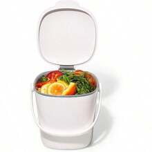 OXO Good Grips Contenedor de compostaje fácil de Limpiar Color Blanco 0.75 galones - Blanco - Ver 7