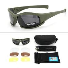 Nuevas gafasácticas de 4 lentes: gafas de  polarizadas a prueba de viento y polvo para deportes al aire libre (escalada, ciclismo, pesca) AOIC - Juego de lentes Green-4 - Ver 13