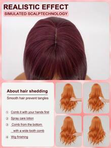 XYUNMI Sweet Berry Red Bob Wig Short Straight With Bangs 12 Inch Lightweight Breathable Women's Heat Resistant Synthetic Wig For Daily Wear Party Role Play Beautiful Natural Lively Cute Short Hair