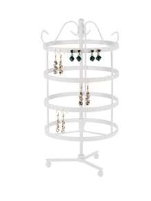 精美金属可拆卸旋转耳环展示架，旋转存取方便的储物展示塔，美容院装饰品，化妆台储物架，家居装饰品，万圣节，圣诞节礼物，情人节礼物