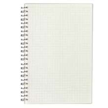 1 件/2 件/3 件 PP 封面螺旋笔记本，带金属线装订和背带，（粉色、黑色）带笔记本的文件夹，网格内页，简约，便携，防水，适用于学校和办公室学校用品，返校