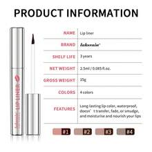 Chì kẻ môi Lakerain Pointed Lip Liner Pencil, định hình môi chính xác, công thức lì lâu trôi, dễ sử dụng. - Nhiều màu - Xem 11