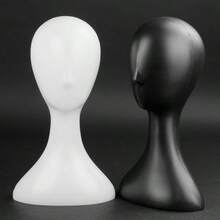 Mannequin Head Black And White Shooting Props Mannequin Window Head Mannequin Wig Scarf Hat Display Stand - Multicolor - View 2