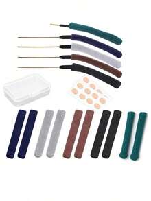 1 Pair Of Glasses New Upgrade Soft Knitted Foot Cover Glasses Non-Slip Ear Cover Elastic Comfort Glasses Ear Clip Non-Slip Eye Cover 5 Color Non-Slip Oval Glasses Skin Tone Nose Pad 8 Pairs Glasses Accessories For Women - Multicolor - View 12