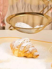 3pcs/Set Household Kitchen Milk Tea, Honey, Soy Milk Ultra-Fine Sugar Sifter Handheld Flour Sieve, Kitchen Strainer Set With Fine Mesh, Essential Kitchen Tools And Accessories, Kitchen Gadgets Gift For Home Chefs, Space-Saving Kitchen Organizer, Christmas Kitchen Gift Idea