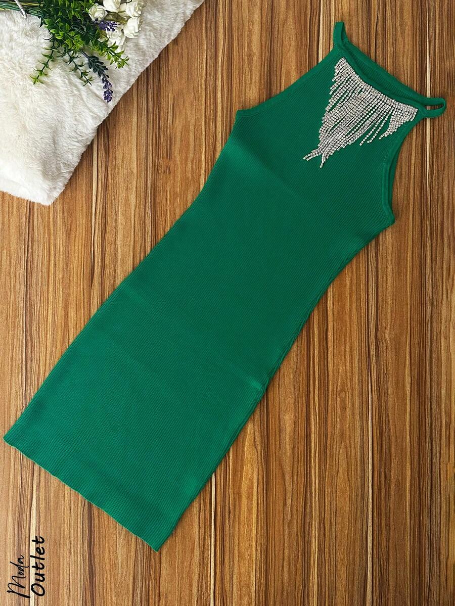 Women Short Dresses - Green - View 1