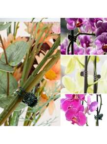 100pcs Garden Plant Clips Plastic Support Orchid Stem Clip For Vine Vegetables Flower Tied Bundle Branch Clamping Garden Tool