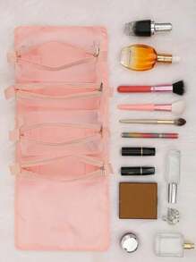 Four-In-One Cosmetic Bag, Cosmetic Storage Bag, Portable Toiletry Bag, Detachable Four-In-One Cosmetic Bag, Multi-Functional Lightweight Travel Women's Folding Travel Cosmetics Storage Toiletry Bag, Multi-Functional Folding Net Bag Toiletry Bag Portable Hanging Travel Storage Bag, Multi-Functional Folding Net Bag Toiletry Bag Portable Hanging Travel Storage Bag