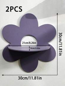 1pc Bohemian Style Cute Floating Shelf, Wooden Flower Floating Rack, Wall-Mounted Crystal Storage Rack, Minimalist Home Decor Pendant, Crystal Essential Oil Display Rack, Wall-Mounted Wooden Storage Rack, Home Decor, Birthday/Graduation Gift - Suitable For Bedroom, Living Room, Bathroom, Kitchen, Office, Home Decoration, Room Decoration, Bedroom Decoration