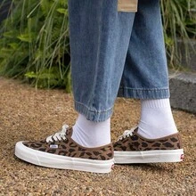 Zapatillas de lona de estilo casual Vans Authentic 44 DX con estampado de leopardo Anaheim de punta baja VN0A38ENVL0 - Multicolor - Ver 4