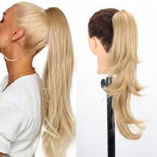 Synthetic Claw Clip Ponytail Hair Extensions Long Wavy Pony Tail False Hair For Women Horse
