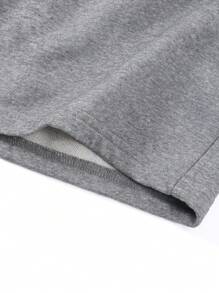 Set di tre pezzi di pantaloncini da uomo in cotone basic, stile college a coste con blocchi di colore, nuovi pantaloncini da uomo in primavera ed estate, morbidi e traspiranti, color caramello + grigio floreale + albicocca chiaro.