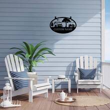 1 PC Personalized Metal Farm Sign, Custom Every Farm Sign, Large Farm Sign, Farmville Metal Sign, Farm Gate Sign - Black - View 7